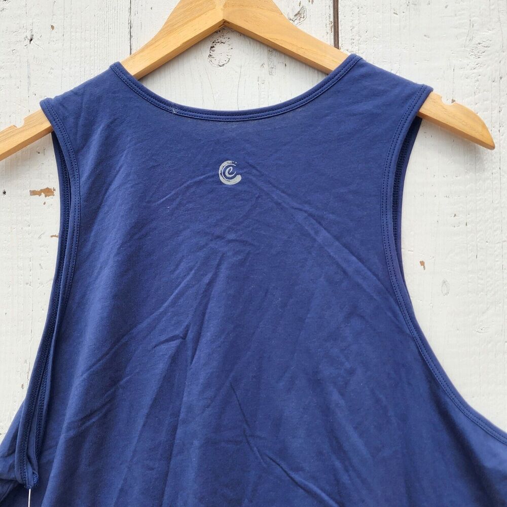 Johnny Was Calme Scoop Neck Tank Top Blue Size XL NEW - Picture 4 of 7